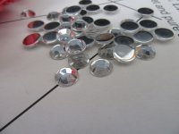 500Pcs Silver Faceted Flatback Rhinestones 12x3.5mm 500Pcs Silver Faceted Flatback Rhinestones 12x3.5mm