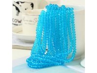 10Strand x 68Pcs Skyblue Faceted crystal Beads 8mm
