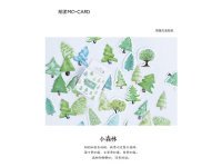 10Packs X 46Pcs Tree Paper Sticker Bookmark Plant Marker Memo Fl