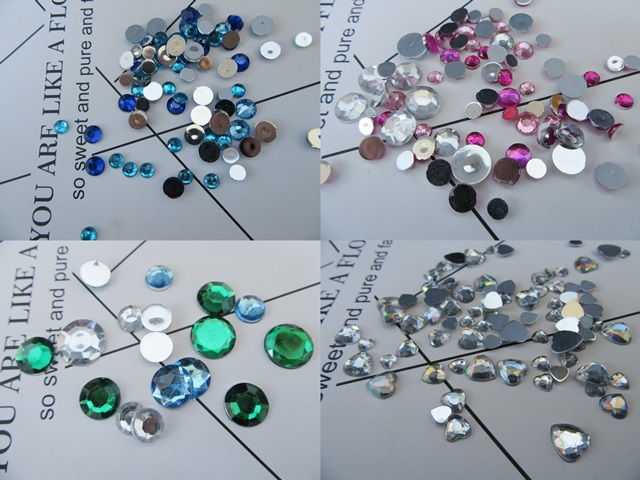 29Packets Plastic Flatback Rhinestones Assorted Retail Package 29Packets Plastic Flatback Rhinestones Assorted Retail Package