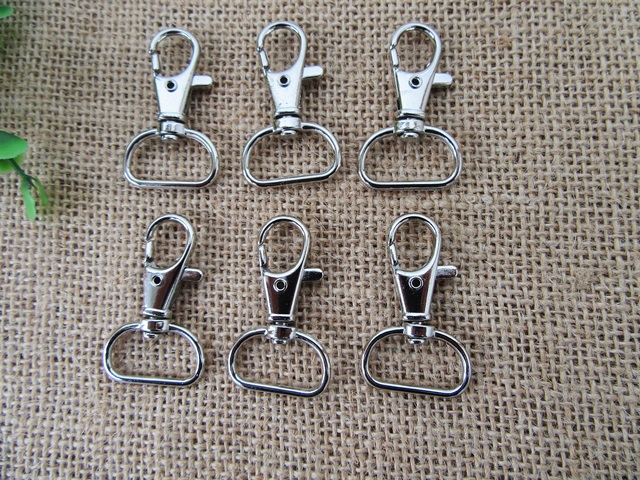 100 Lanyard Clip Swivel Clasp For Keyring,Phone Straps