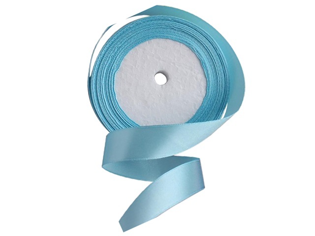 10Rolls X 25Yards Blue Satin Ribbon 9mm