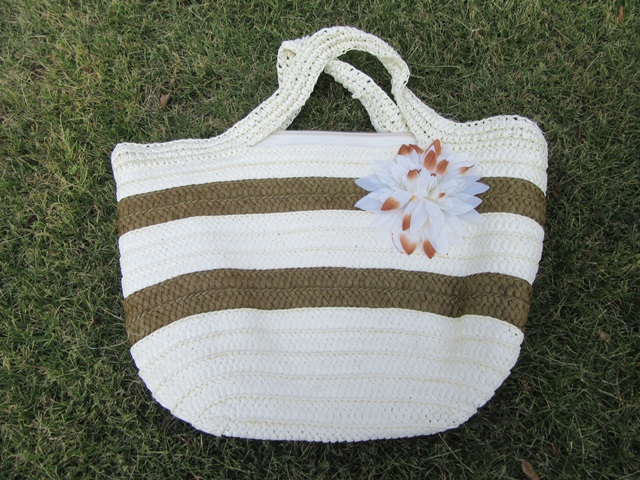 1X Beach Retro Straw Rattan Wicker Handbag Knitted Bag - Click Image to Close
