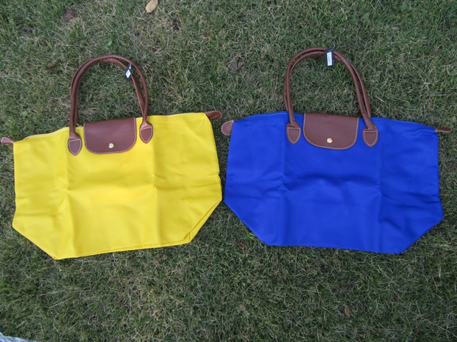 1Pcs Fabric Foldable Folding Handbag Mixed Color - Click Image to Close