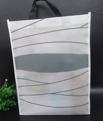 20Pcs White Non-woven Reusable Shopping Bag Tote Folding Shopper - Click Image to Close