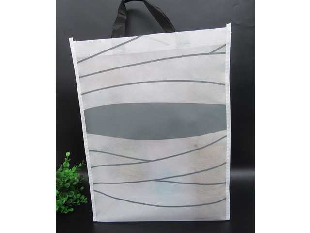 20Pcs White Non-woven Reusable Shopping Bag Tote Folding Shopper - Click Image to Close