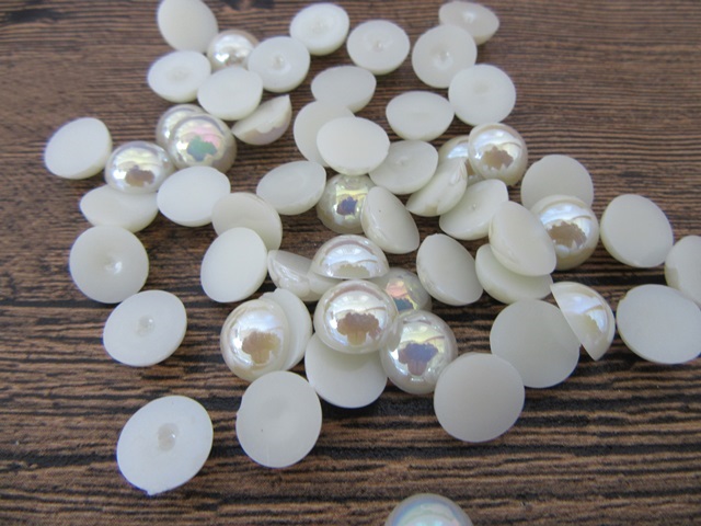 1000Pcs Ivory 6mm Semi Simulated Pearl Bead Flatback 1000Pcs Ivory 6mm Semi Simulated Pearl Bead Flatback