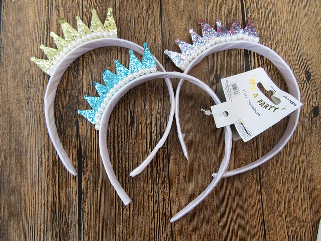 12Pcs Princess Crown Tiara Headband Hair Band for Girl - Click Image to Close