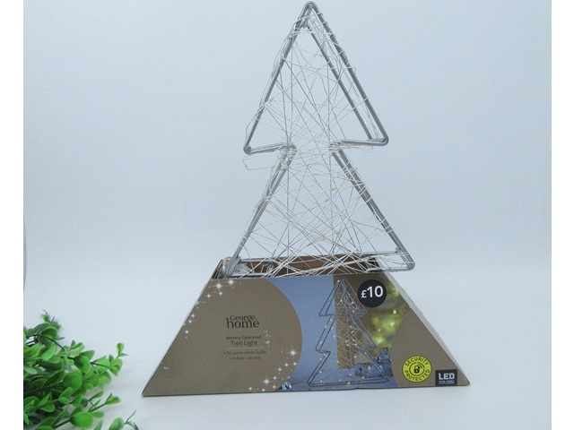 1PC Battery Operated Christmas Tree Light Retail Package