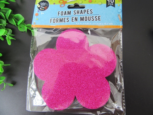 36Packets X 10Pcs Glitter Foam Shapes Craft Assorted - Click Image to Close