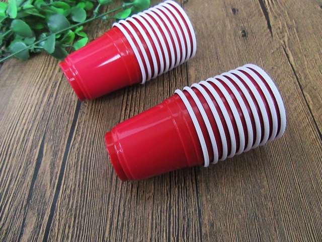 4Packs X 72Pcs Red Plastic Shot Glass Cup 50mm High 4Packs X 72Pcs Red Plastic Shot Glass Cup 50mm High