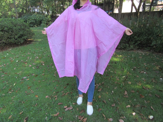 (image for) 12Pcs HQ Plastic Transparent Raincoat Mixed Color