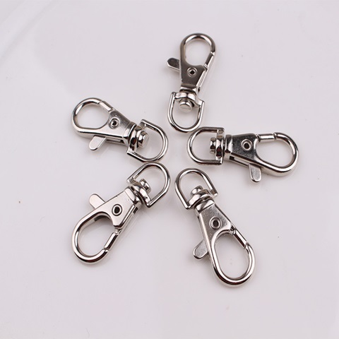 100 Metal Swivel Clasp for Key Rings Bag Dangles 37x13mm - Click Image to Close