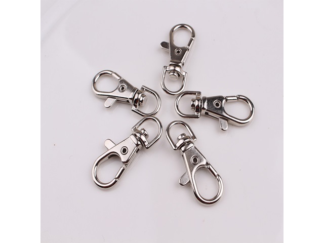 100 Metal Swivel Clasp for Key Rings Bag Dangles 37x13mm - Click Image to Close