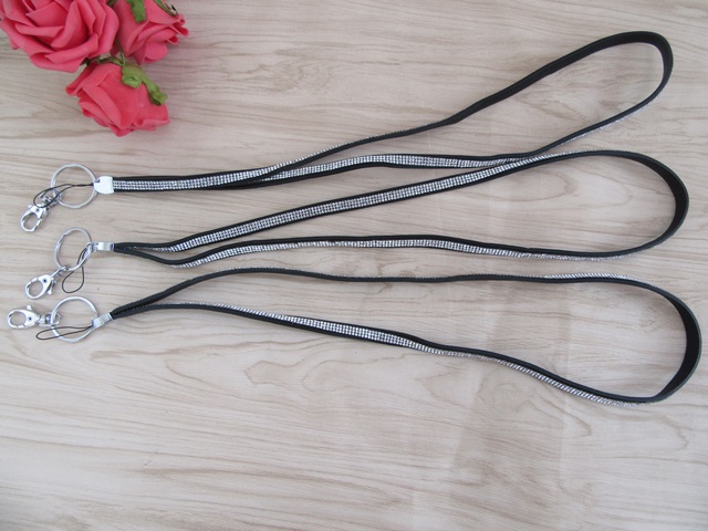 12Pcs Shinny Long Neck Strap/Cord Lanyard for Mp3 MP4 Cell Phone - Click Image to Close