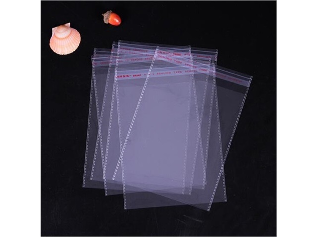 500 Clear Self-Adhesive Seal Plastic Bags 49x42cm - Click Image to Close