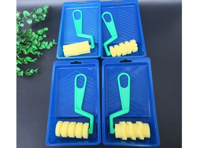 24Sets New Paint Art Foam Roller with Tray - 4 Designs 24Sets New Paint Art Foam Roller with Tray - 4 Designs