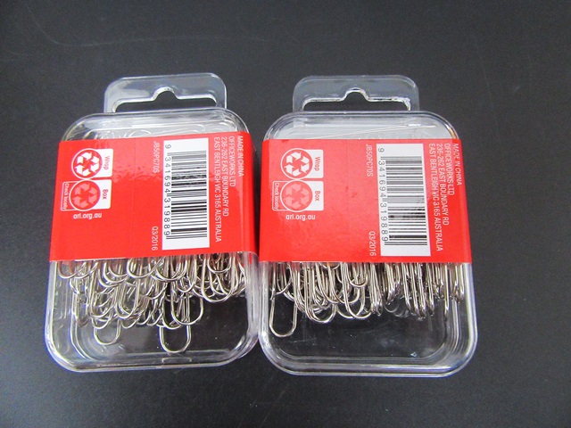6Packets X 70Pcs Metal Silver Tone Paper Clips 50mm 6Packets X 70Pcs Metal Silver Tone Paper Clips 50mm