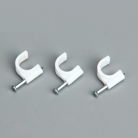 12Pkts X 6Pcs Cable Clips Flat Clips Cable Fixer 20mm Retail Pac - Click Image to Close