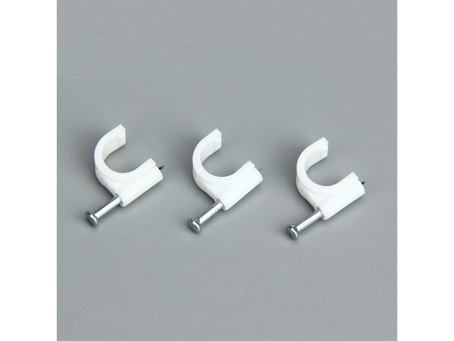 12Pkts X 6Pcs Cable Clips Flat Clips Cable Fixer 20mm Retail Pac - Click Image to Close