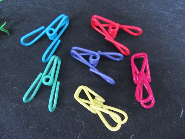 34Packets X 6Pcs Multi Purpose Candy Color Clips - Click Image to Close