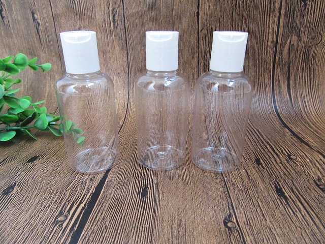 12X Transparent Comestic Application Press Bottle 50ml - Click Image to Close