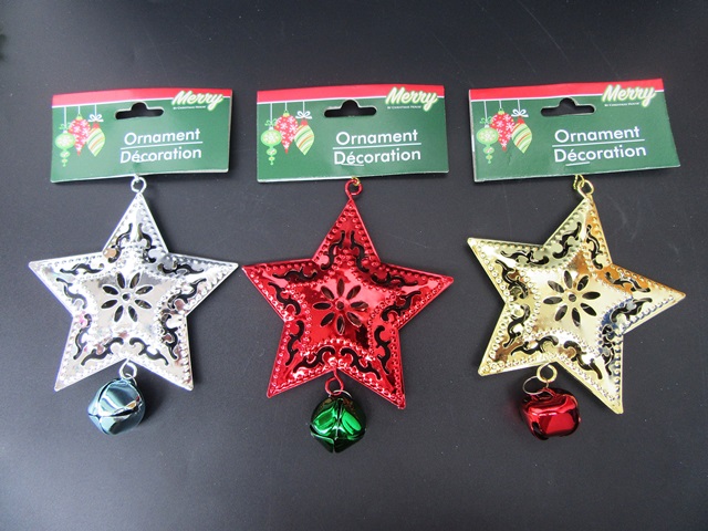 24Pcs Christmas Star Hanging Ornament Decoration - Click Image to Close