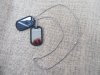 12Pcs Laser Personal Details Tag Pendant Metal Ball Chain Neckla 12Pcs Laser Personal Details Tag Pendant Metal Ball Chain Neckla