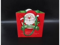 10Pcs HQ Red Xmas Paper Gift Bag Shopping Bag 12x14x12cm