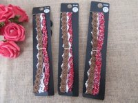 12Sheets X 3Pcs New Elastic Head Band 3 Designs