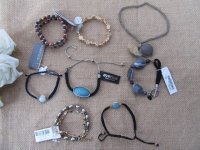 12Pcs Various Trendy Elastic Bracelet Drawstring Bracelet