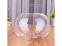 4X Wedding Clear Glass Fish Bowl Vases 20cm High