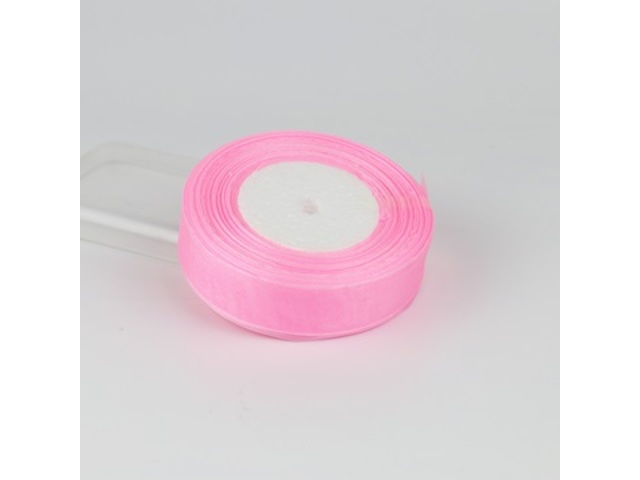 10Rolls X 50Yards Pink Organza Ribbon 15mm - Click Image to Close