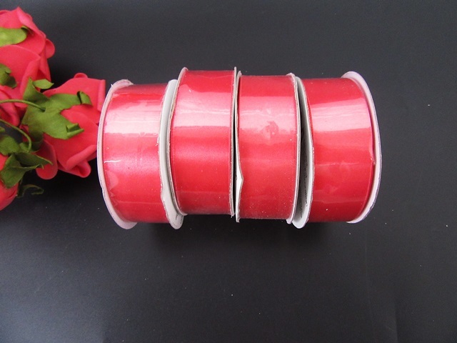 12Rolls X 15M Rose Satin Ribbon 25mm Wide 12Rolls X 15M Rose Satin Ribbon 25mm Wide