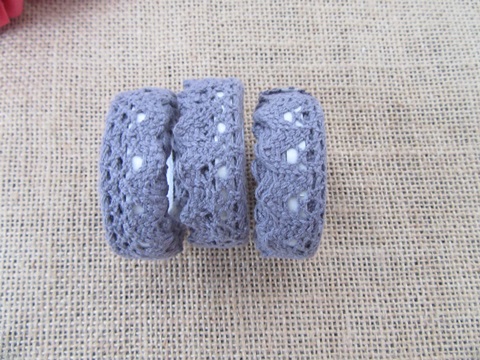 50Rolls X 99cm Dark Purple Adhesive Craft Cotton Trim - Click Image to Close