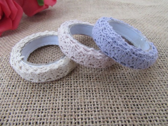 36Rolls X 97cm Adhesive Craft Cotton Trim Embellishment Mixed 36Rolls X 97cm Adhesive Craft Cotton Trim Embellishment Mixed
