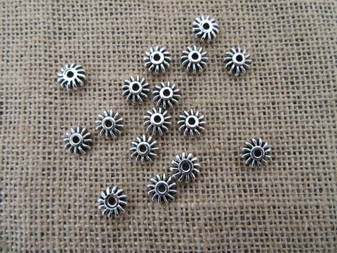200Pcs Metal Flower Spacer Beads Jewellery Finding - Click Image to Close