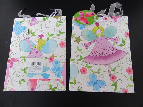 10Pcs Lovely Girl Paper Shopping Bags Gift Bags 22.5x17x9cm - Click Image to Close