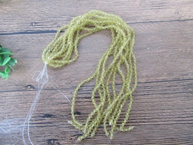 10Strand x 62Pcs Light Yellow Faceted Bicone Crystal Beads 5mm 10Strand x 62Pcs Light Yellow Faceted Bicone Crystal Beads 5mm