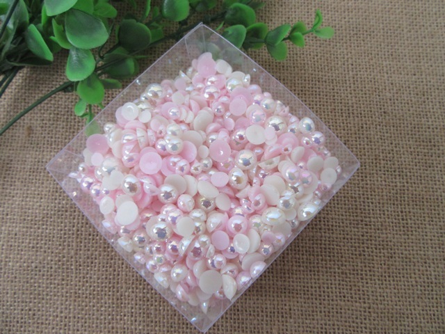 3Packets X 215.5Grams Acrylic Gems Semi Simulated Pearl Beads 3Packets X 215.5Grams Acrylic Gems Semi Simulated Pearl Beads