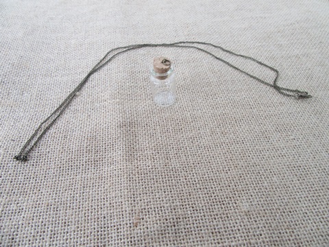 3packs x 8set DIY Necklace With Miniature Bottle Pendant - Click Image to Close