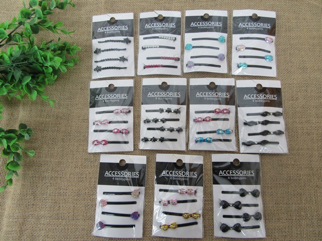 12Packets X 4Pcs Bobby Pins Grips Hair Barrette Clip 55mm 12Packets X 4Pcs Bobby Pins Grips Hair Barrette Clip 55mm