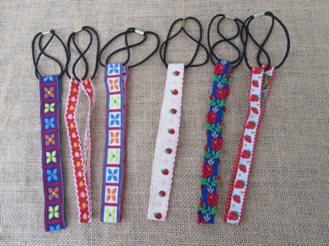 12Pcs Tribal Tibetan Design Elastic Head Band Mixed 12Pcs Tribal Tibetan Design Elastic Head Band Mixed