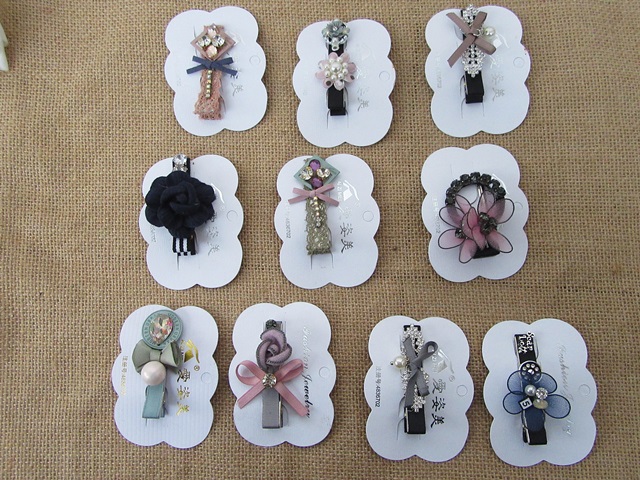 12Pcs Duckclip Hair Clips Hairpin Assorted - Click Image to Close