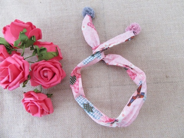 5Pcs Pink Metal Wire Head Band Hair Band Hair Decoration 5Pcs Pink Metal Wire Head Band Hair Band Hair Decoration