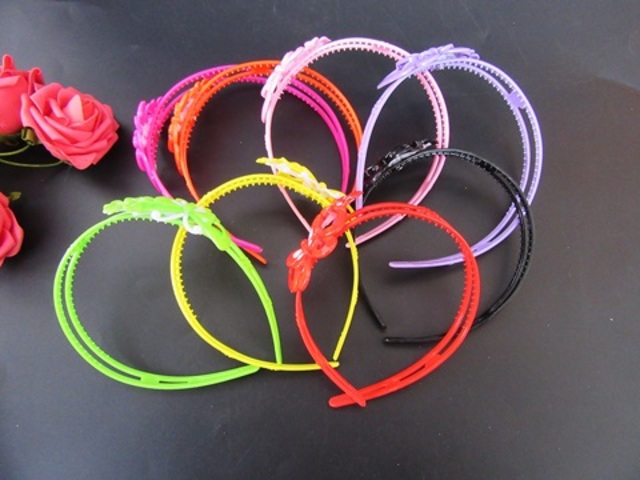 12Pcs Head Band Headband Hair Band with Butterfly Mixed