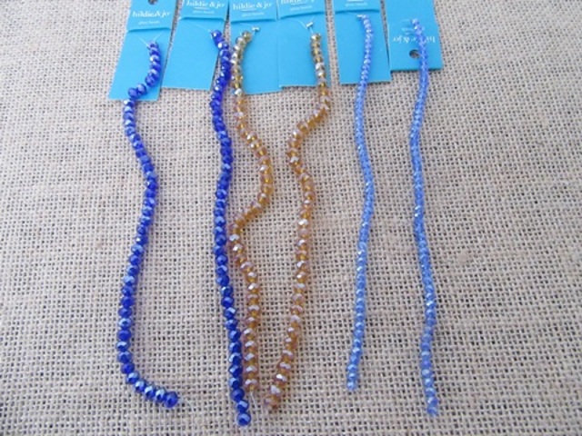 12Strand Glass Beads Crystal Faceted Beaded Unfinished Bracelets 12Strand Glass Beads Crystal Faceted Beaded Unfinished Bracelets