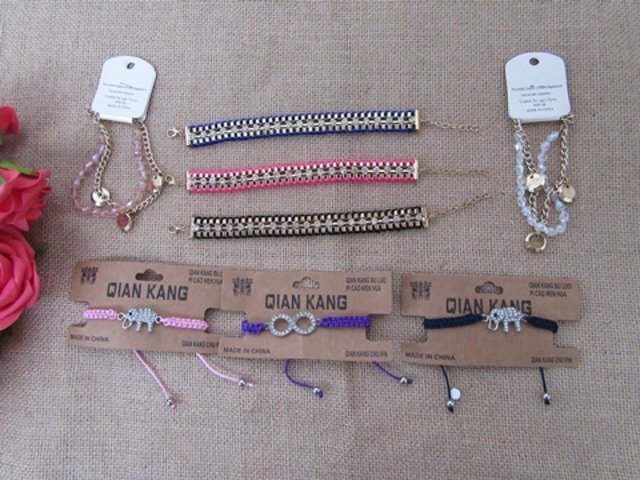 12Pcs Handmade Bracelets Assorted Retail Package 12Pcs Handmade Bracelets Assorted Retail Package