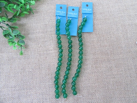 12Strands x 18Pcs Natural Aventurine Green Bead Unfinished Beade - Click Image to Close