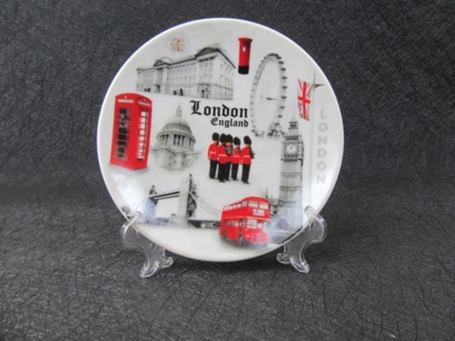 4Pcs Porcelain/Ceramic London Famous Places Collection Display - Click Image to Close